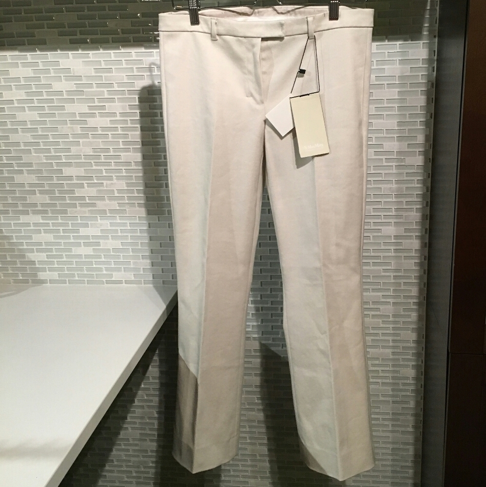 NWT 'S Max Mara Cropped Flared Trousers